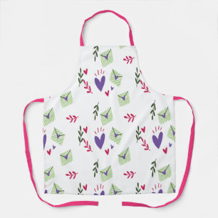 Love heart pattern for Valentine's Day Apron Schürze