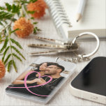 Love heart personalized photo custom made schlüsselanhänger<br><div class="desc">Love heart personalized photo custom made keychain. Simply upload your own photograph to this keyring and reposition or crop to get the best fit. Keychain photo gifts made by you from Ricaso</div>