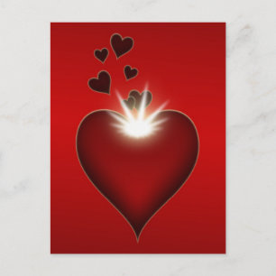 Love heart postcard design postkarte