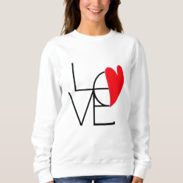 LOVE Heart T-Shirt – Minimalist Romantic Design Sweatshirt