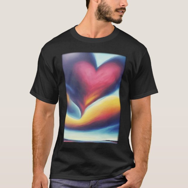 Love Heart Valentine's Day Couple Romantic T-Shirt (Vorderseite)