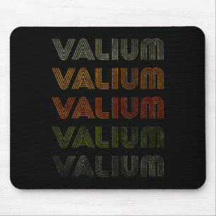 Love Heart Valium Tee Grunge Vintage Stil Schwarz Mousepad
