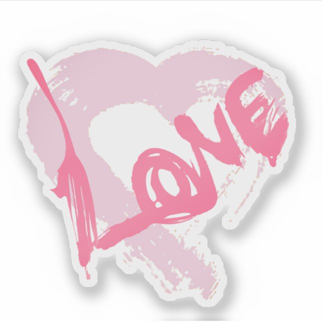 Love Hearts Aufkleber (Vorderseite)