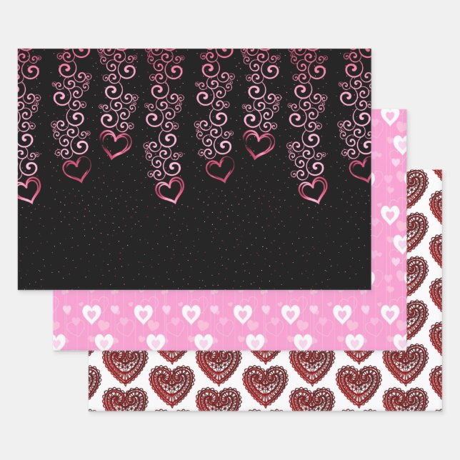 Love Hearts Collection Geschenkpapier Set (Set)