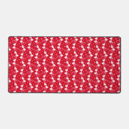Love Hearts Doddles, Red, Desk Mat Schreibtischunterlage