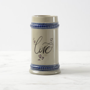 Love Heritage Stein Handgefertigter Keramik-Bier Bierglas