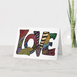 Love, Hope and Peace wish for the New Year Feiertagskarte