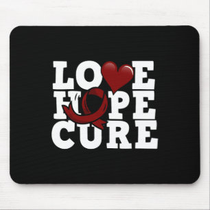 Love Hope Cure - Sichelzellenbewusstsein Mousepad