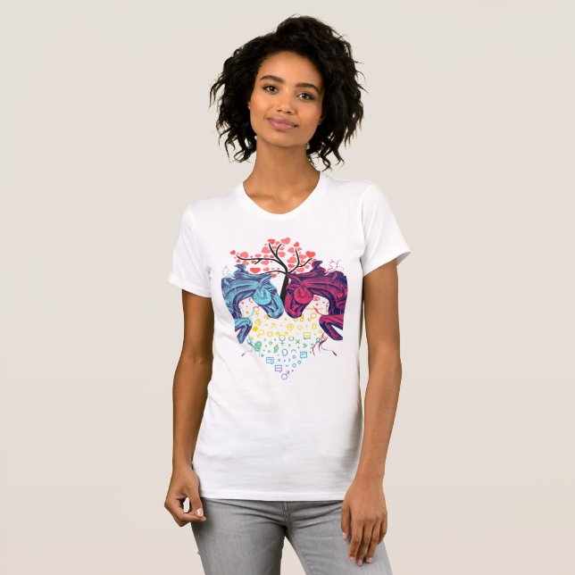 Love Horses - T-shirt Free Woman (Vorne ganz)
