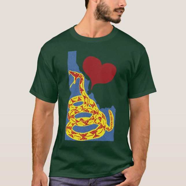 Love Idaho Gadsen Snake T-Shirt (Vorderseite)