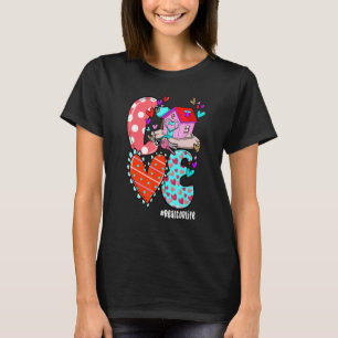 LOVE Immobilienmakler Leben Leopardenherz Valentin T-Shirt