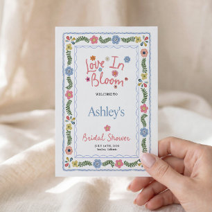 Love in Bloom Brautparty, Whimsical Einladung