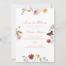 Love in Bloom Bridal Shower Einladung