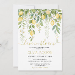 Love in Bloom | Lemon Blossom Bridal Shower Einladung