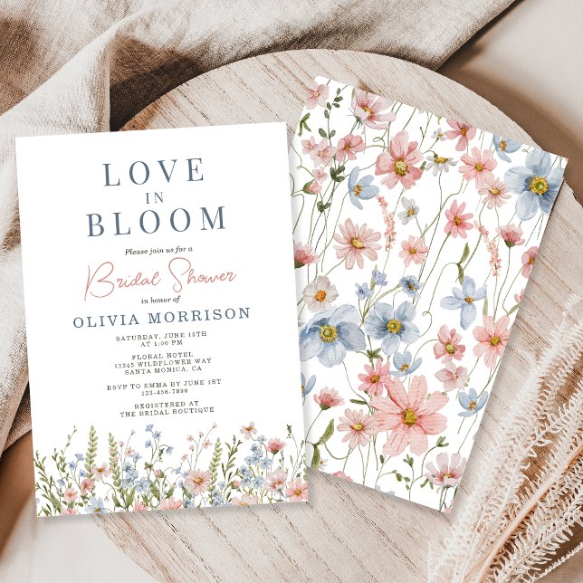 Love in Bloom Wildflower Bridal Shower Einladung (Von Creator hochgeladen)