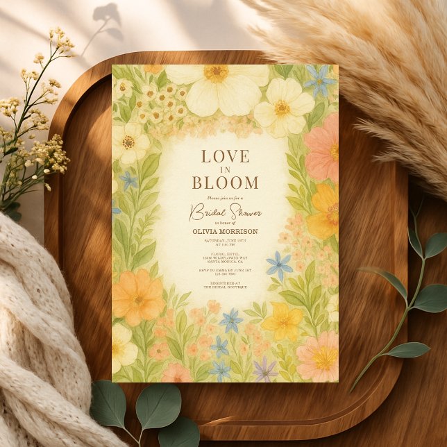 Love in Bloom Wildflower Garden Bridal Shower Einladung (Von Creator hochgeladen)