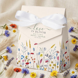 Love in Bloom Wildflower Meadow Bridal Shower Geschenkschachtel