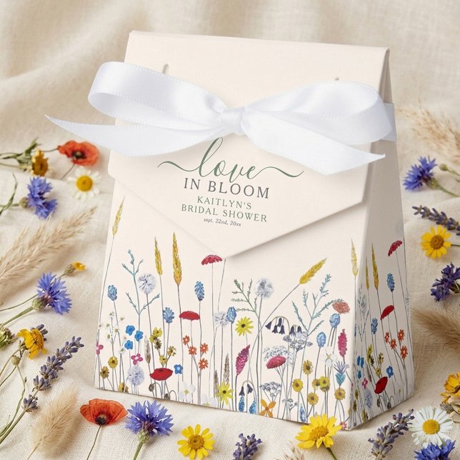 Love in Bloom Wildflower Meadow Bridal Shower Geschenkschachtel (Von Creator hochgeladen)