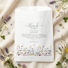 Love in Bloom Wildflower Meadow Bridal Shower Geschenktütchen
