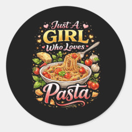 Love in Every Bite Runder Aufkleber