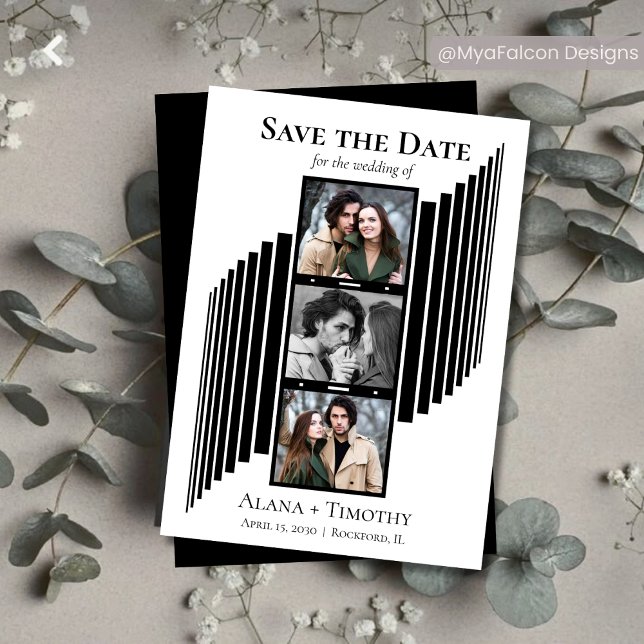 Love in Frames Modern Photo Save the Date (Von Creator hochgeladen)