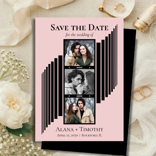 Love in Frames Modern Photo Save the Date (Von Creator hochgeladen)