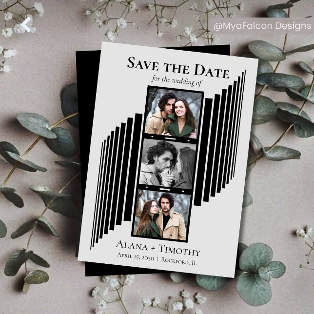 Love in Frames Modern Photo Save the Date (Von Creator hochgeladen)