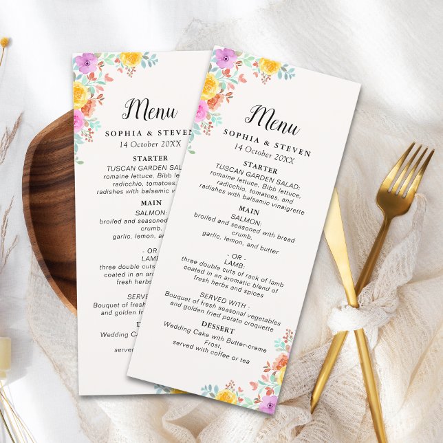 Love in Full Bloom – Springtime Wedding Programm (Von Creator hochgeladen)