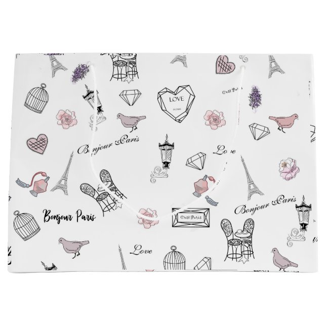 Love in Peris Bohemian Große Geschenktüte (Vorderseite)