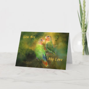 Love In The Golden Mist Valentine's Day ArtCard Feiertagskarte