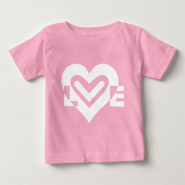Love in White Baby T-shirt (Vorderseite)