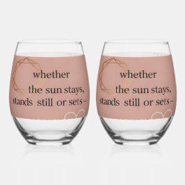 Love & Intention Collection | Gratitude Remains™ A Weinglas Ohne Stiel