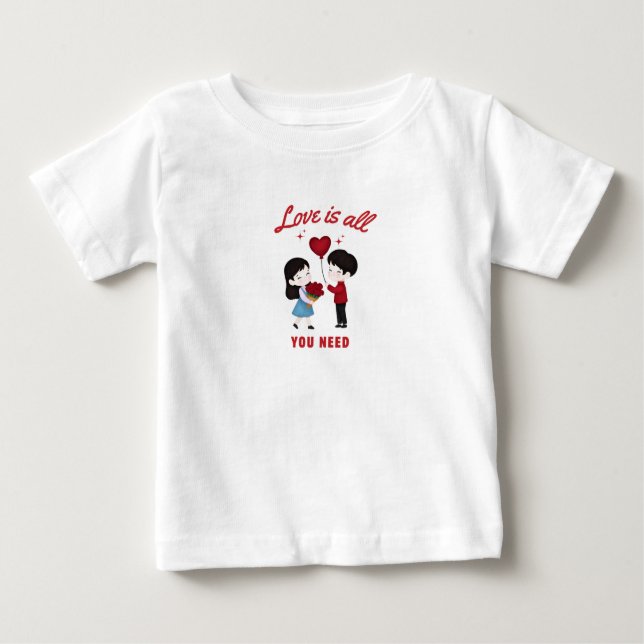Love Is All You Need Baby T-shirt (Vorderseite)