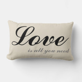 Love is all you need Cushion Beige Lendenkissen