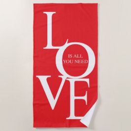 Love is all you need strandtuch