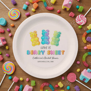 Love Is Beary Sweet Candyland Brautparty Pappteller