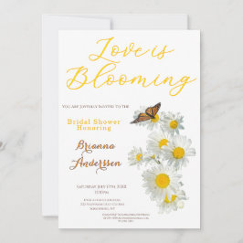 Love Is Blooming Wildflower Daisy Bridal Shower Einladung