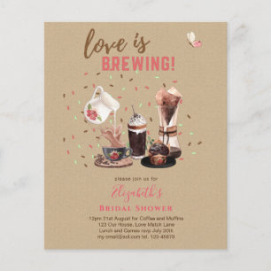 Love Is Brewing BRAUTSCHAU Coffee Muffins EINLADUN Flyer
