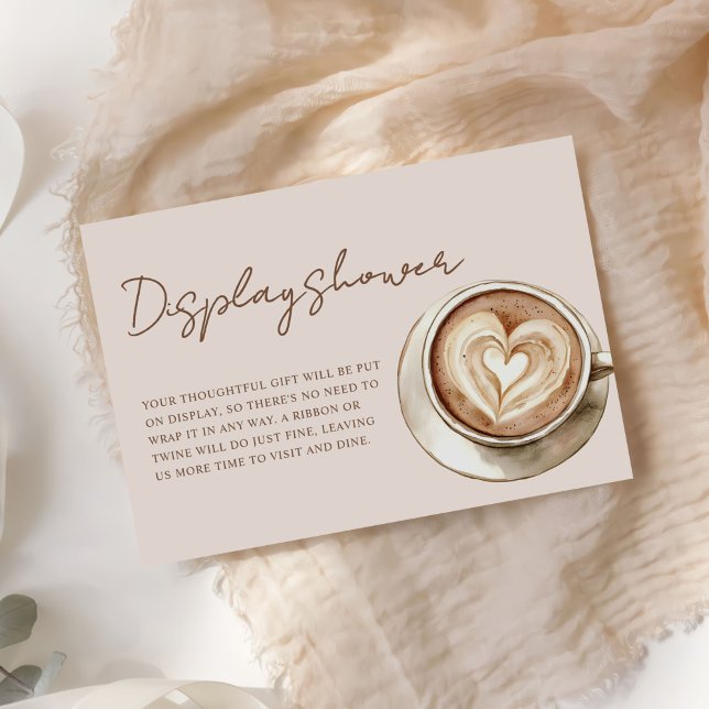 Love is Brewing Bridal Shower Display Shower Begleitkarte (Von Creator hochgeladen)