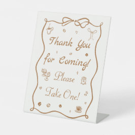 Love is Brewing Bridal Shower Favor Sockelschild