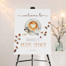 Love Is Brewing Bridal Shower Welcome Sign