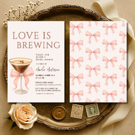 Love is Brewing  Espresso Martini Bridal Shower Einladung
