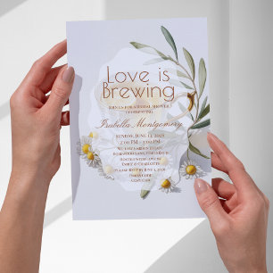 Love Is Brewing Pastel-Tea-Junggesellinnen-Abschie Einladung