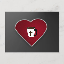 Love is Christ and Coffee : Postcard by J.H.T. Postkarte