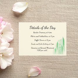 Love Is Evergreen Hochzeit Begleitkarte
