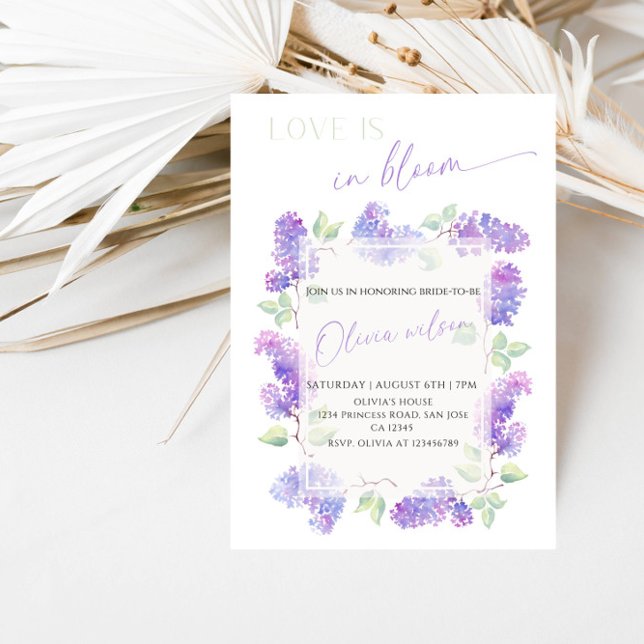 Love Is in Bloom Bridal Shower-Floral Garden Theme Einladung (Von Creator hochgeladen)