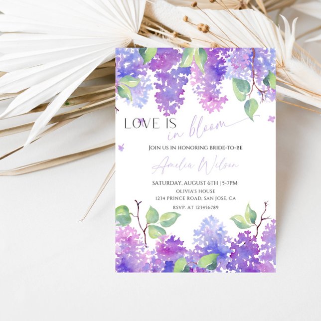 Love Is in Bloom Bridal Shower-Floral Garden Theme Einladung (Von Creator hochgeladen)