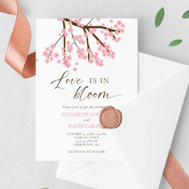 Love is in Bloom Cherry Blossoms Wedding Einladung