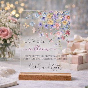 Love is in Bloom Karten & Geschenke Brautparty Acrylschild