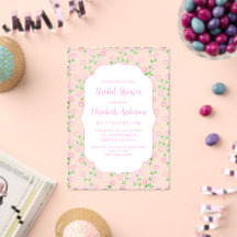 Love Is In Bloom Pink Floral Bridal Shower